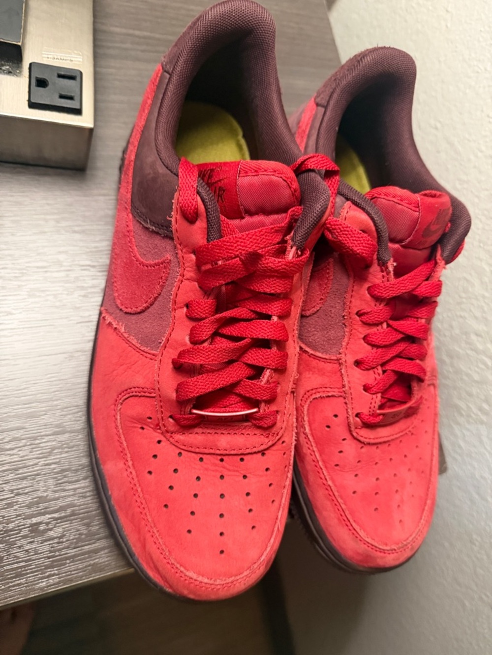 Nike Air Force 1 Low 'Layers of Love' Red Burgundy FZ4033-657 Size 8